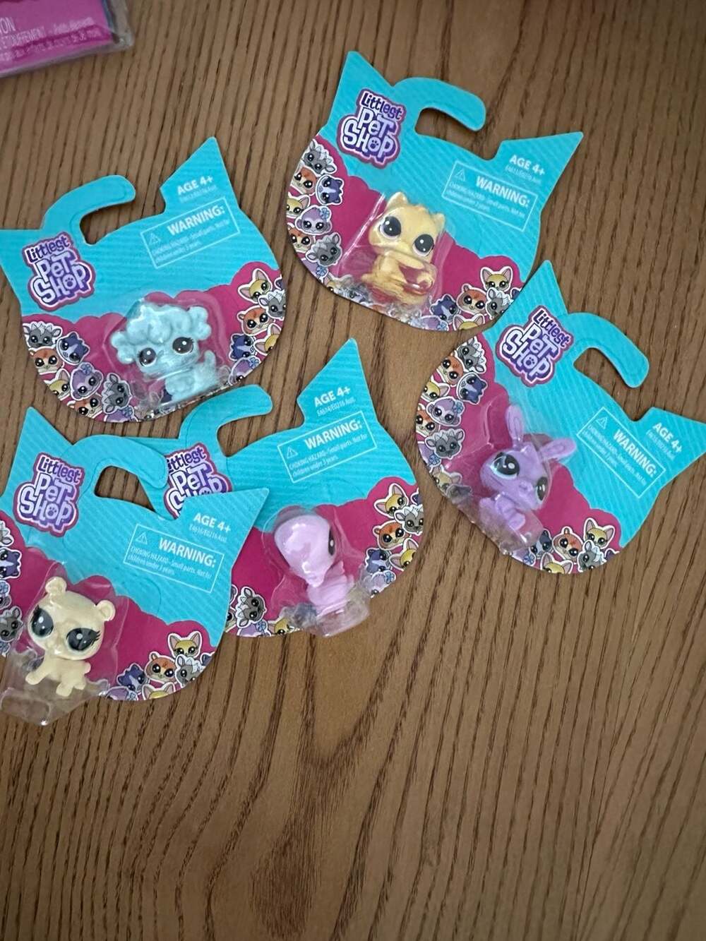 Lot of 5 Hasbro Littlest Pet Shop Mini-Scale Collectible Pets